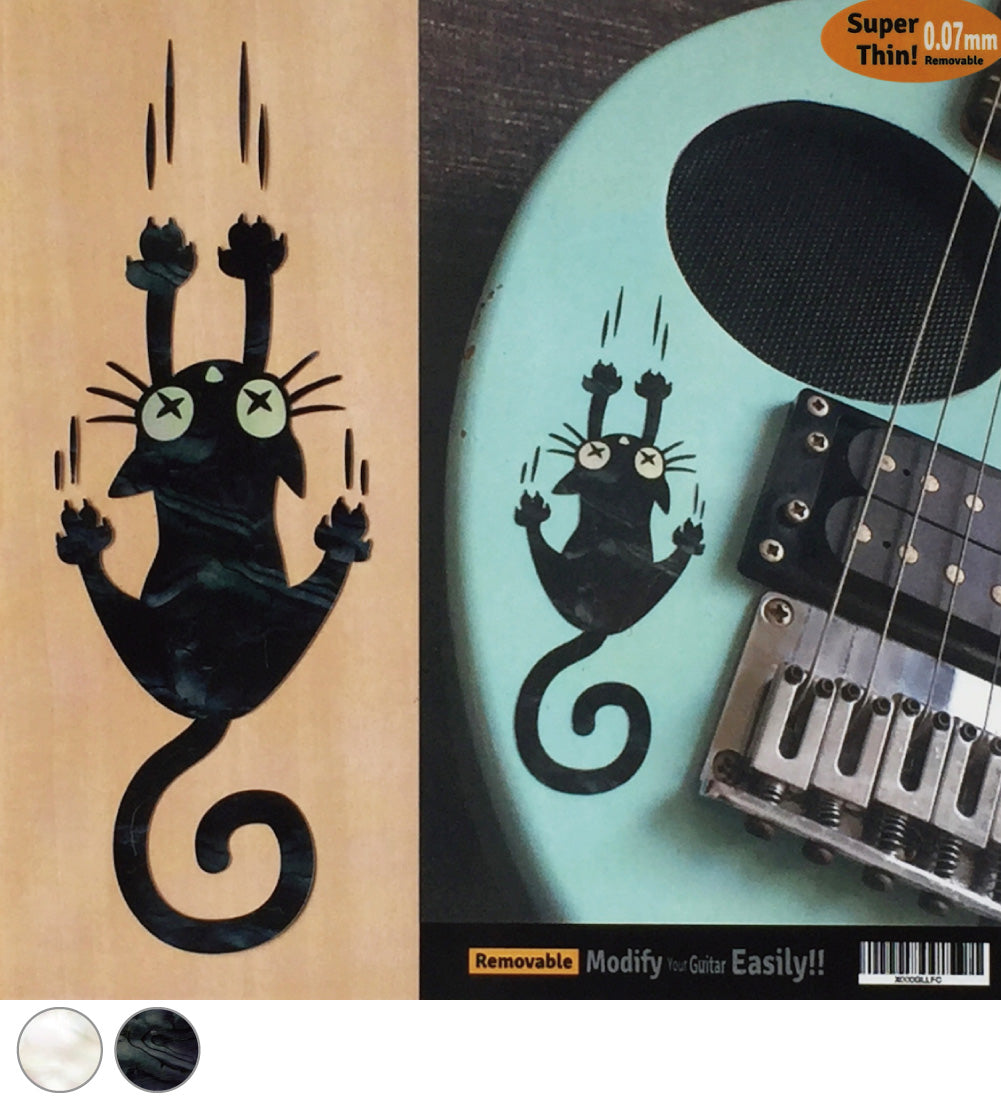 Ripping Slipping Cat - Inlay Sticker For Guitars, Bass & Ukuleles ...